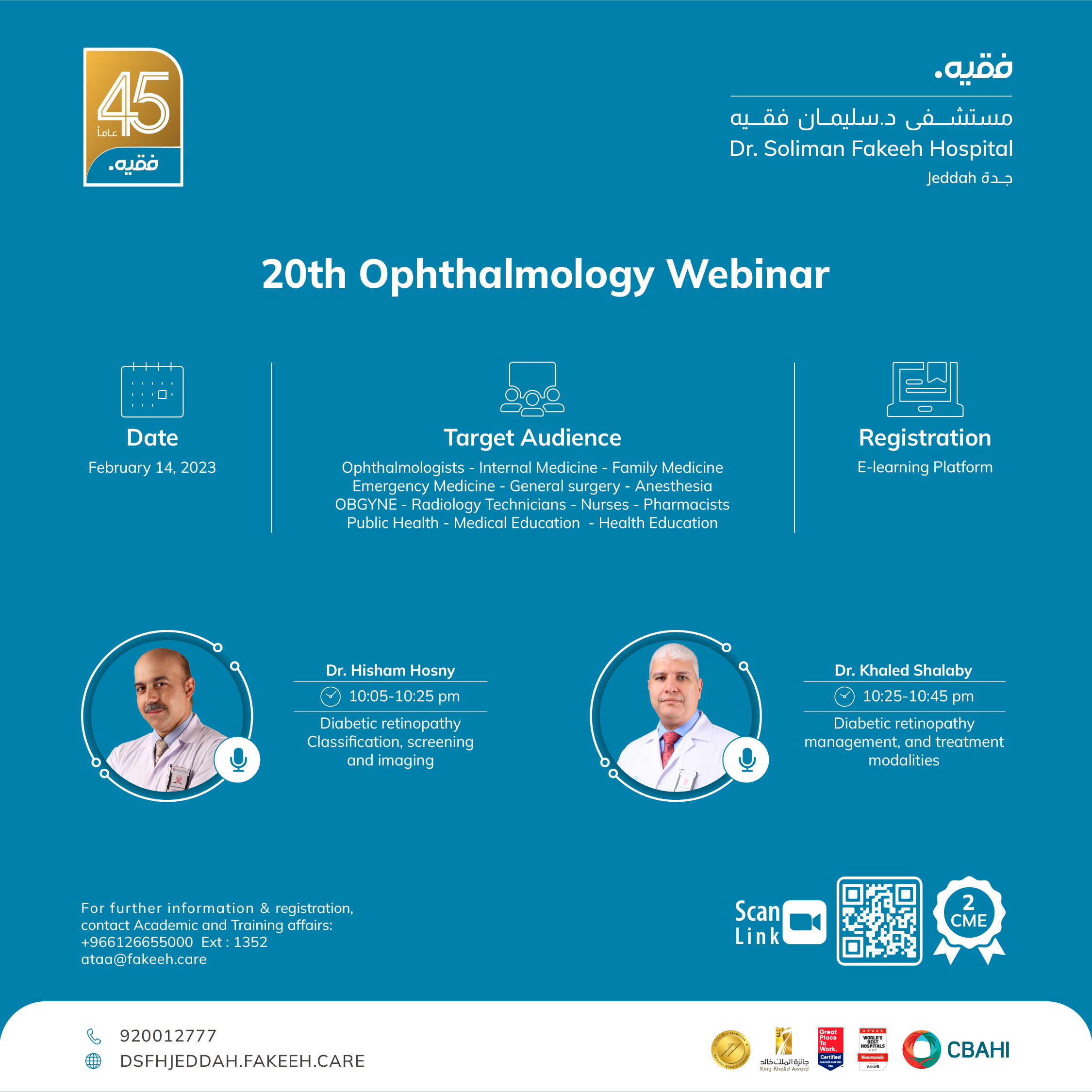 20th Ophthalmology Webinar